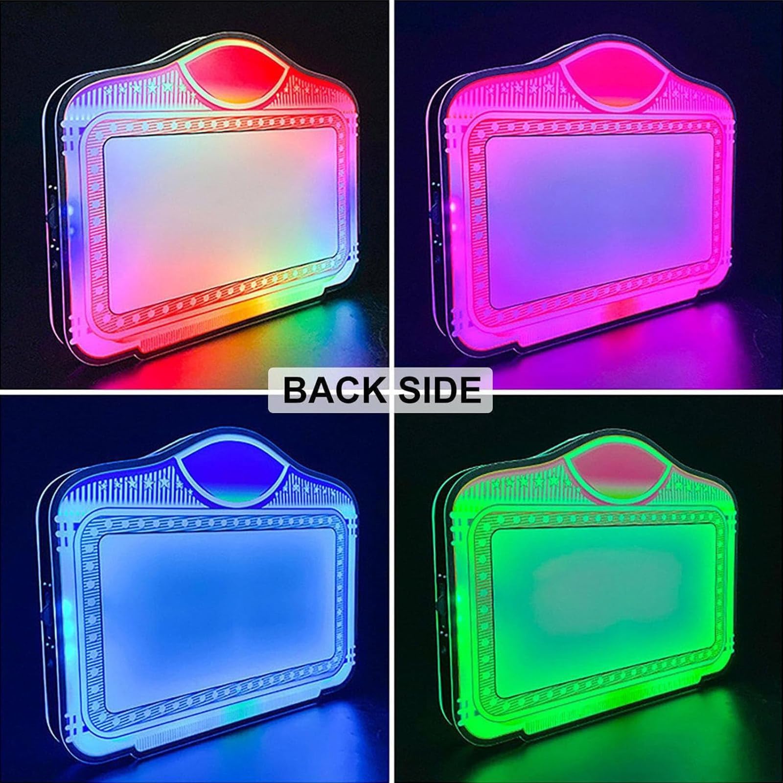 Señal luminosa de servicio de botellas, LED de mano, letras personalizables, cartelera que cambia de color