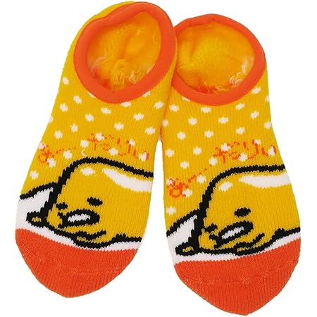 Amazon Co Jp ぐでたま 女性用防寒靴下 もこもこホームソックス ドット サンリオ ホーム キッチン