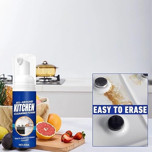 Miniatura 4 de Limpiador de espuma de cocina, aerosol limpiador multiusos japonés, espuma de limpieza de cocina completa, spray de espuma limpiador de burbujas,