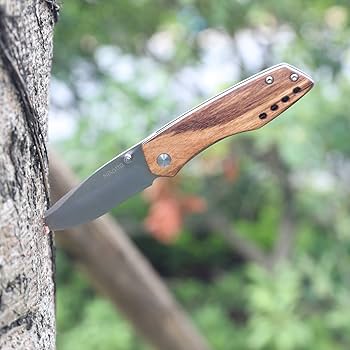 Amazon.co.jp: Nikatto 折りたたみナイフ フォールディング 天然