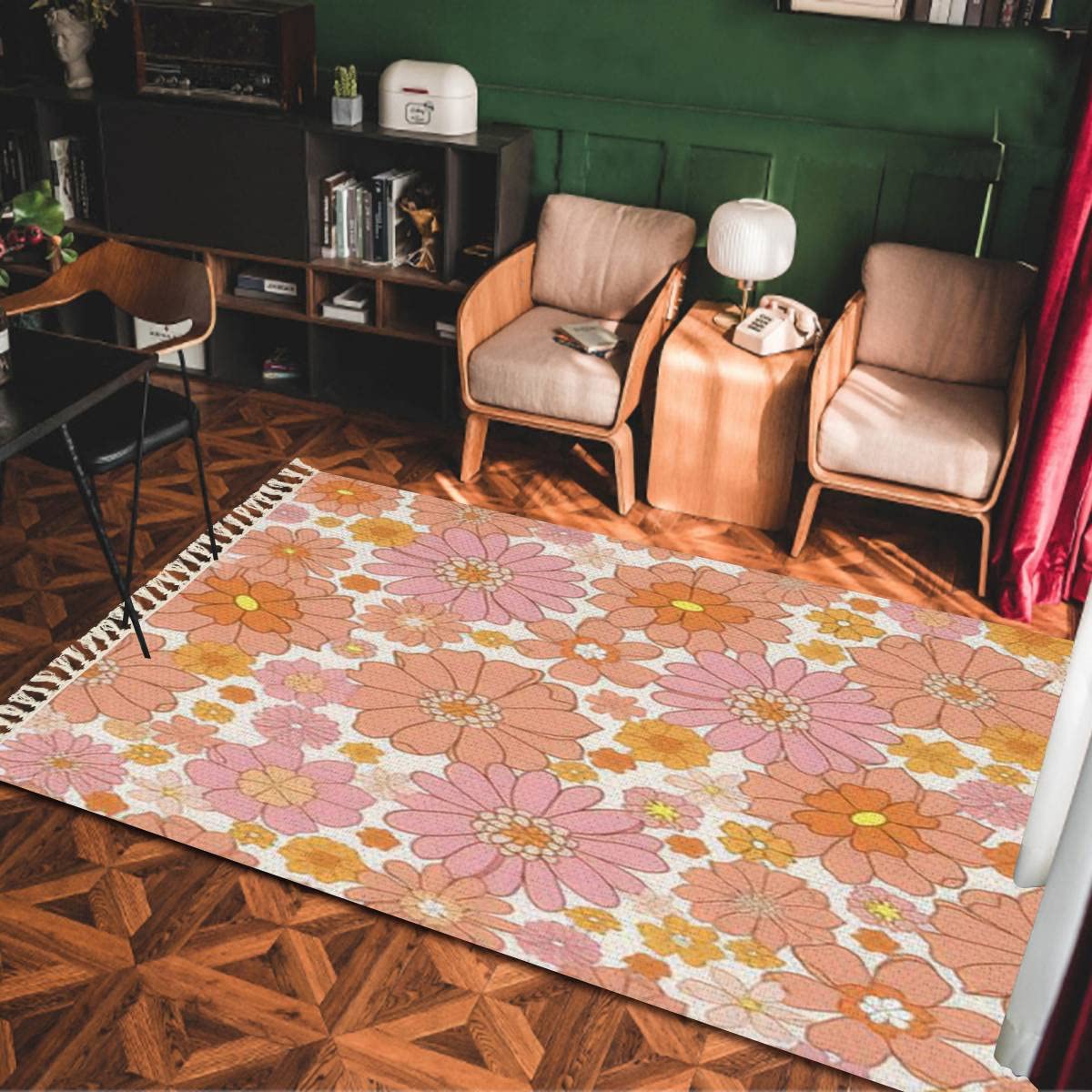 44.5×101 \"Play with ” ViNTAGE RUG 44.5×101 