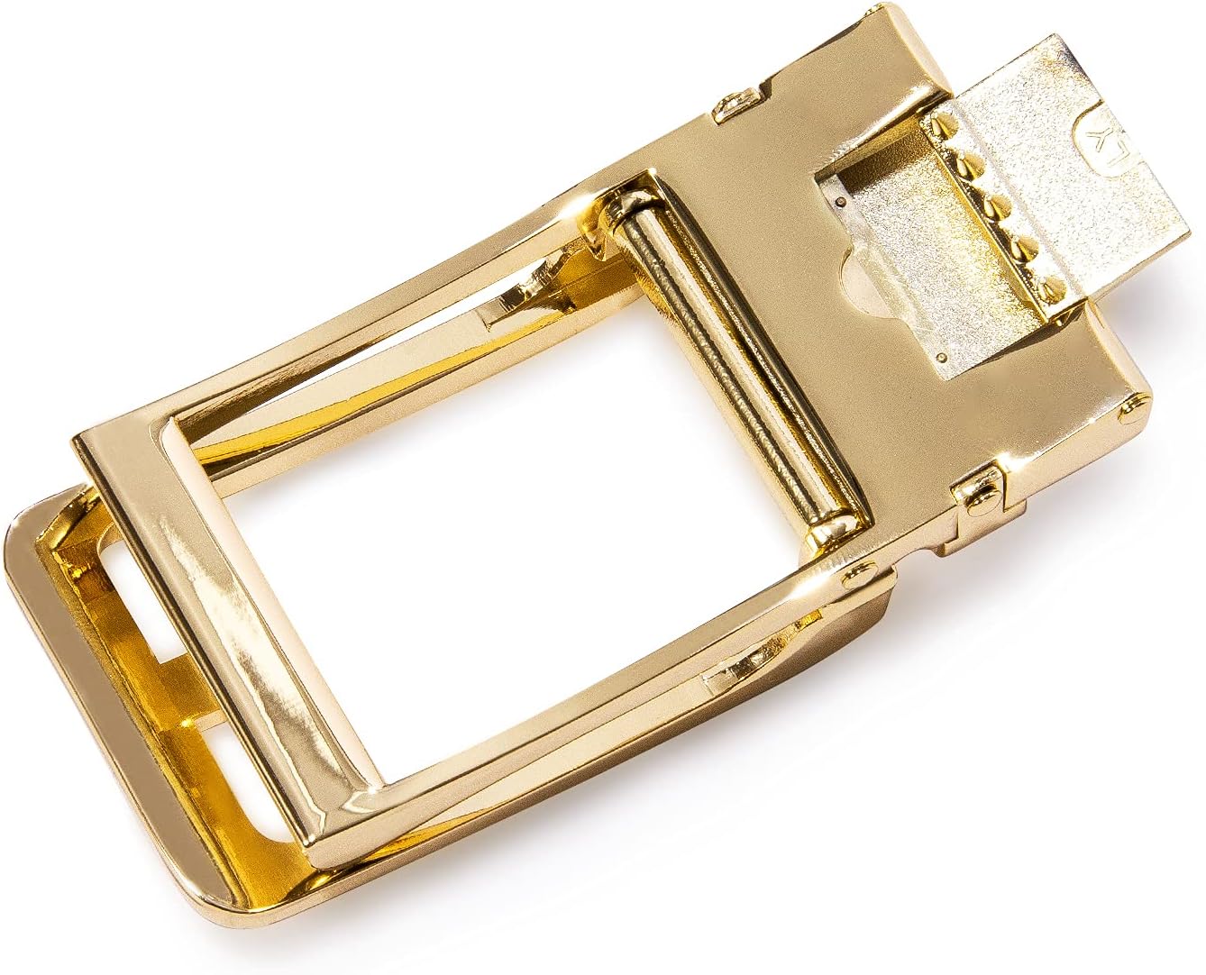 Barry.Wang Ratchet Belt Buckle Strap Replacement 1 3/8”,Leather Belt Straps for 40MM Slide Click Buckle,Trim to Fit - Image 2