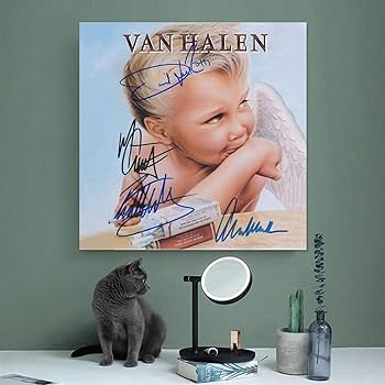 Amazon.co.jp: ヴァン・ヘイレン 直筆サイン入り ポスター キャンバス