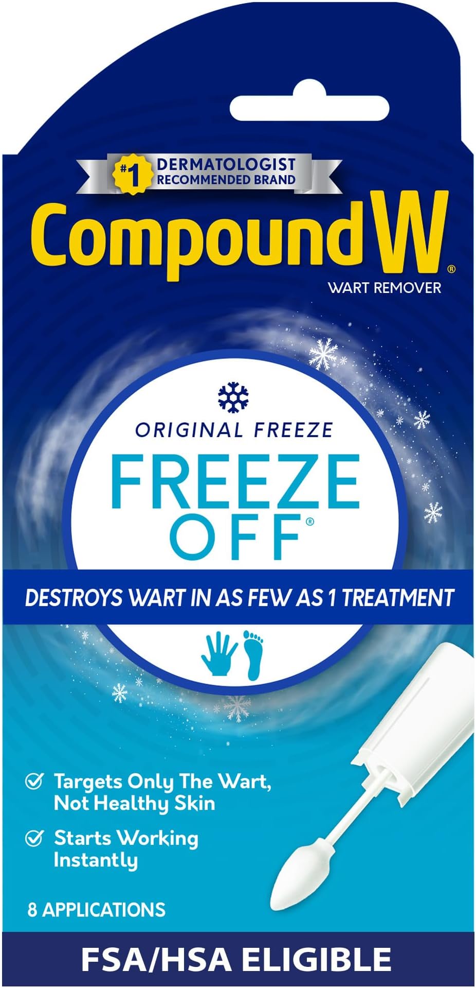 Compound W Freeze Off, Wart Removal - 8 Applications