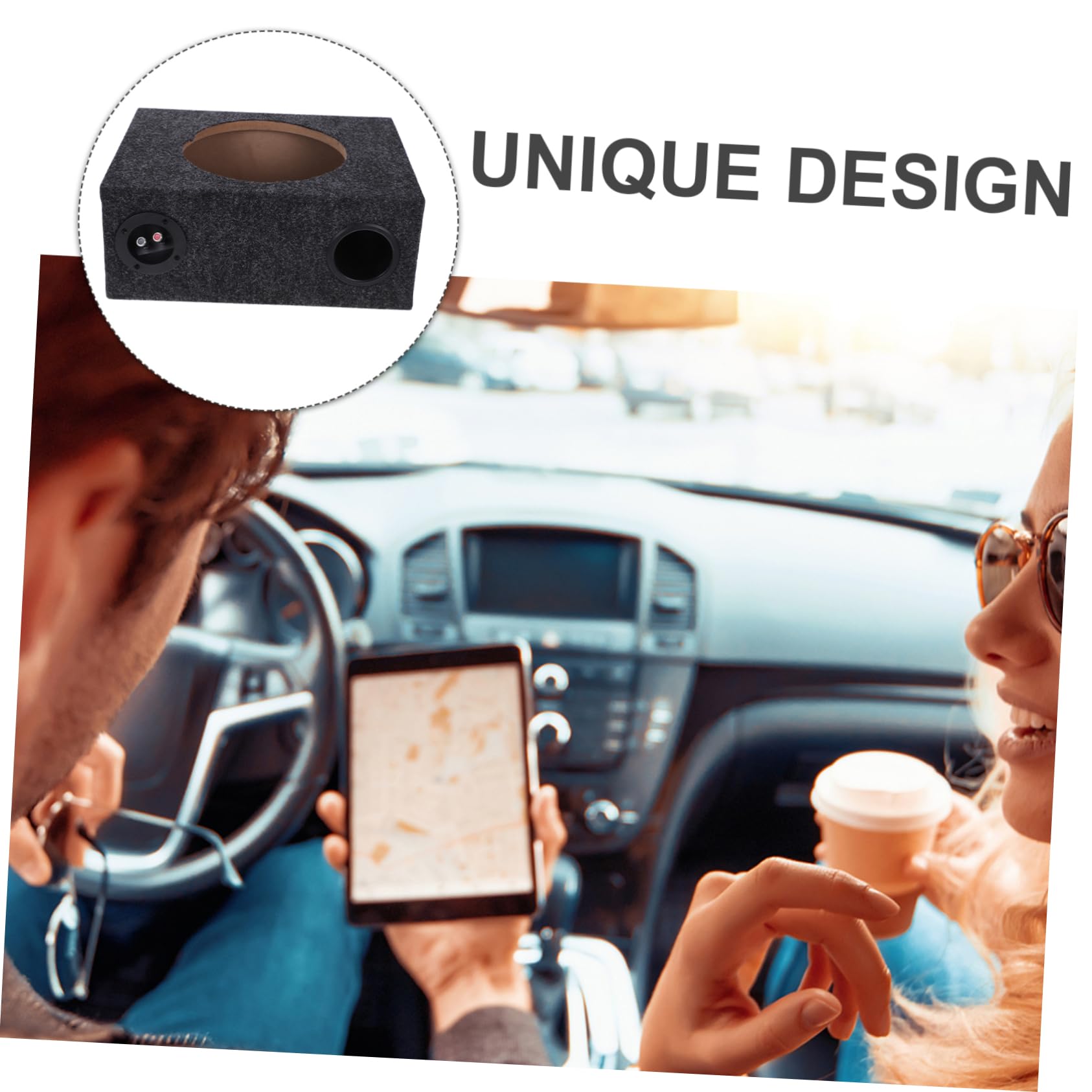 Cabilock Gehäuse Für Subwoofer Auto-subwoofer-Box Aus Holz Abs Und Zinklegierung Für LKW Und Fahrzeug Mit Abdeckung Für Soundsystem