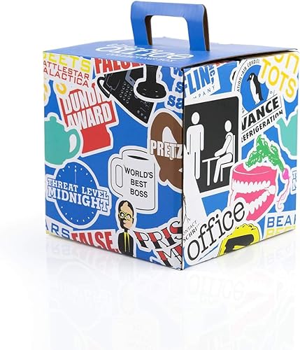 JUST FUNKY The Office Dunder Mifflin Collector Looksee Box | Caja de regalo Geek | 5 juguetes coleccionables temáticos