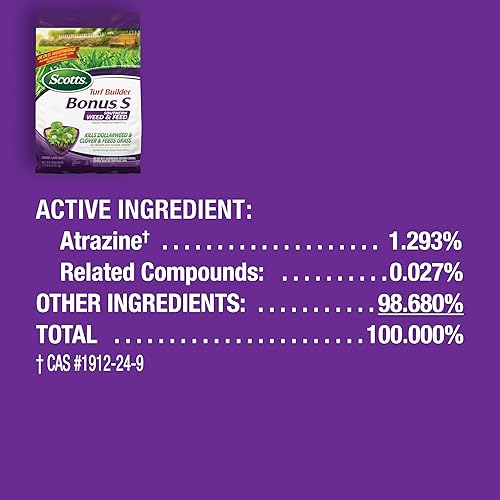 Miniatura 11 de Scotts Turf Builder Bonus S Southern Weed & Feed2, herbicida y fertilizante para césped, 5,000 pies cuadrados, 17.24 libras (paquete de 2)
