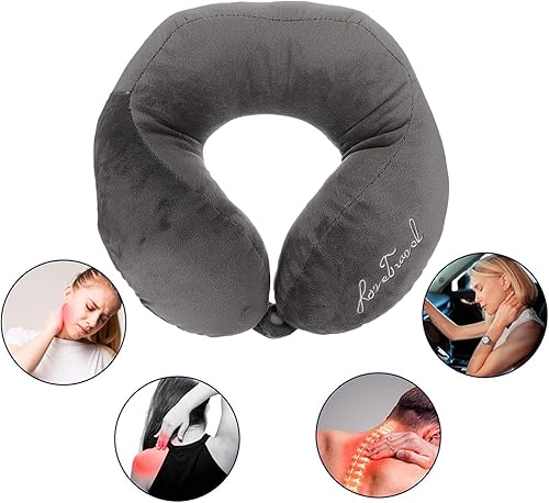 Miniatura 2 de IMIKEYA Almohada cervical de algodón Pp para el cuello de la siesta imprimible