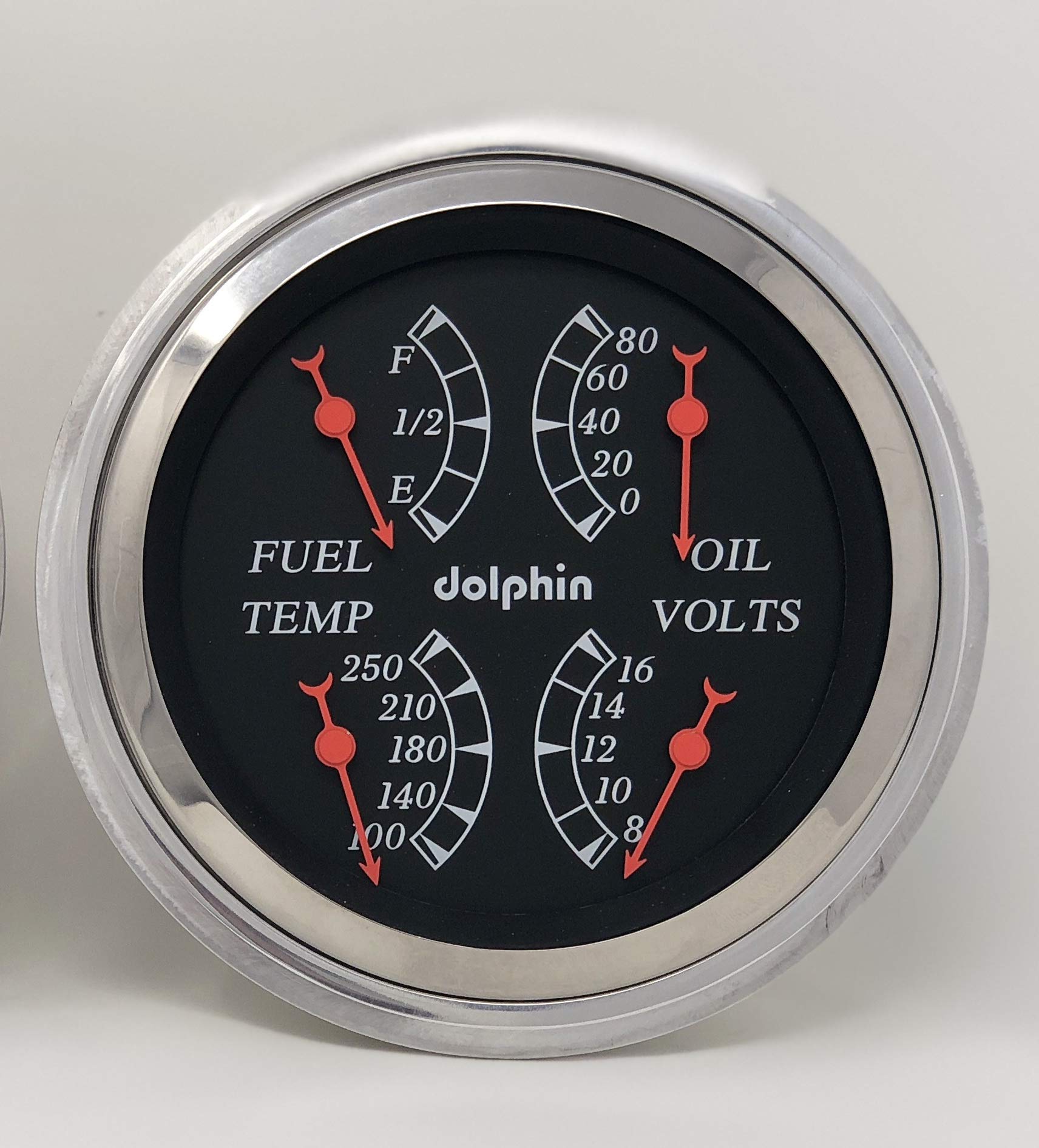 Dolphin Gauges 1947 1948 1949 1950 1951 1952 1953 Chevy Truck 5" Programmable Quad Style Gauge
