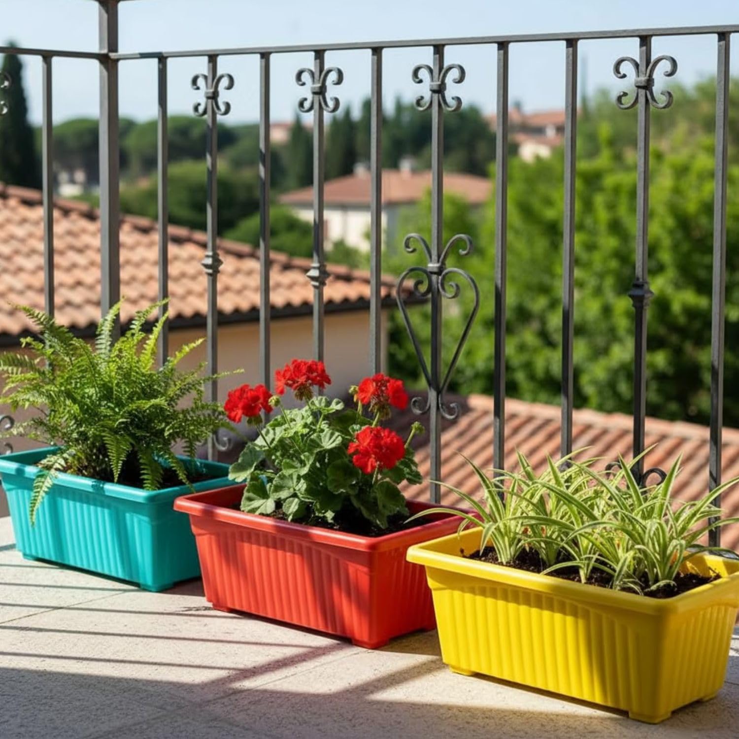 Go Hooked Tower Pots - 4 Pack, Indoor Outdoor Planters -17 Go Hooked Tower Pots - 4 Pack, Indoor Outdoor Planters -17