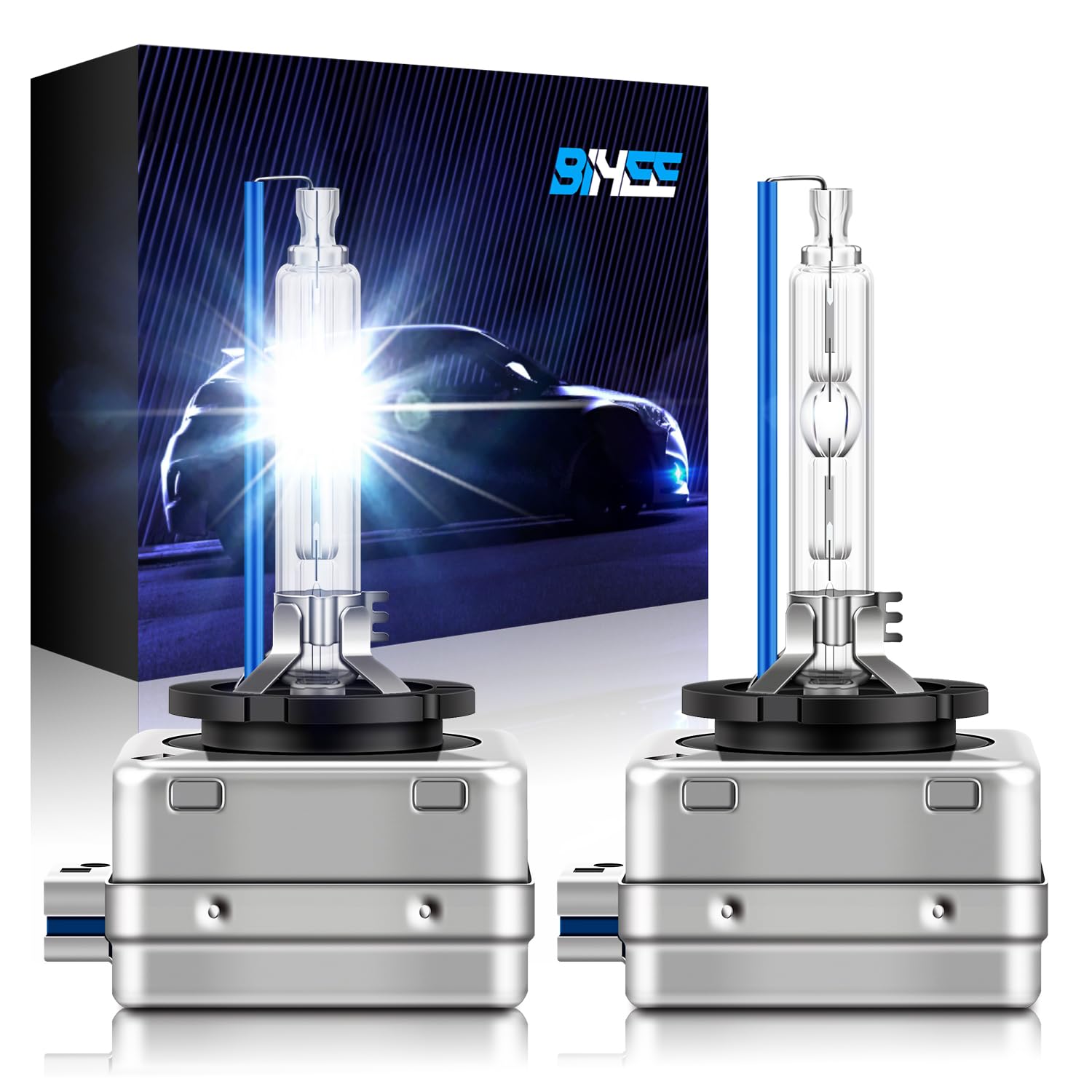 D8S Xenon Brenner 8000K Diamond Blue Light HID Faros Bombillas 35W Faros de Metal Stents Base Auto Faros Bombillas Bombillas Autolampe 2 unidades