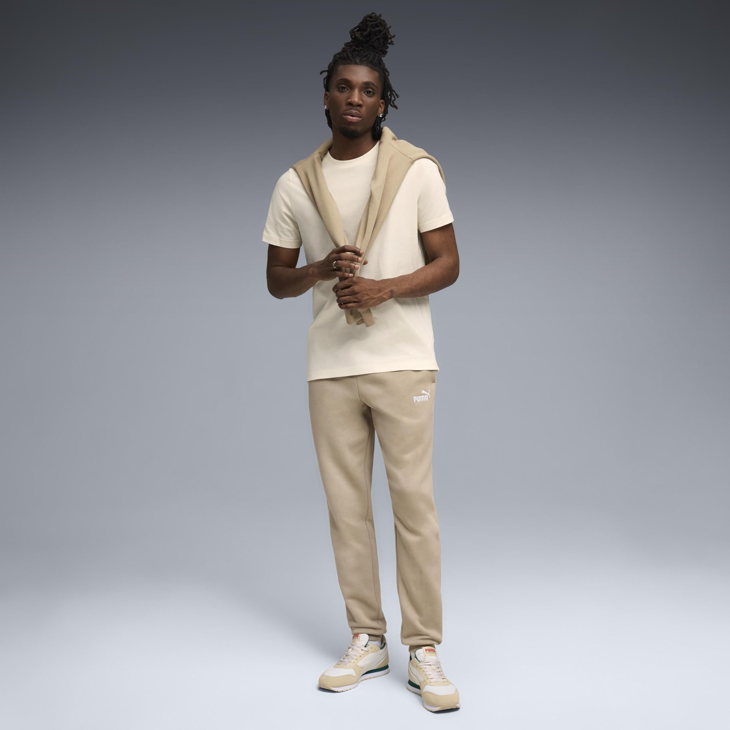 PUMA Ess No. 1 Logo Sweatpants Fl Cl (S) - Spodnie z dzianiny Mężczyźni