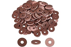 OLYCRAFT 100-Piece 2mm Leather Washers: Durable Handle Spacers for Knife Making and Crafts
