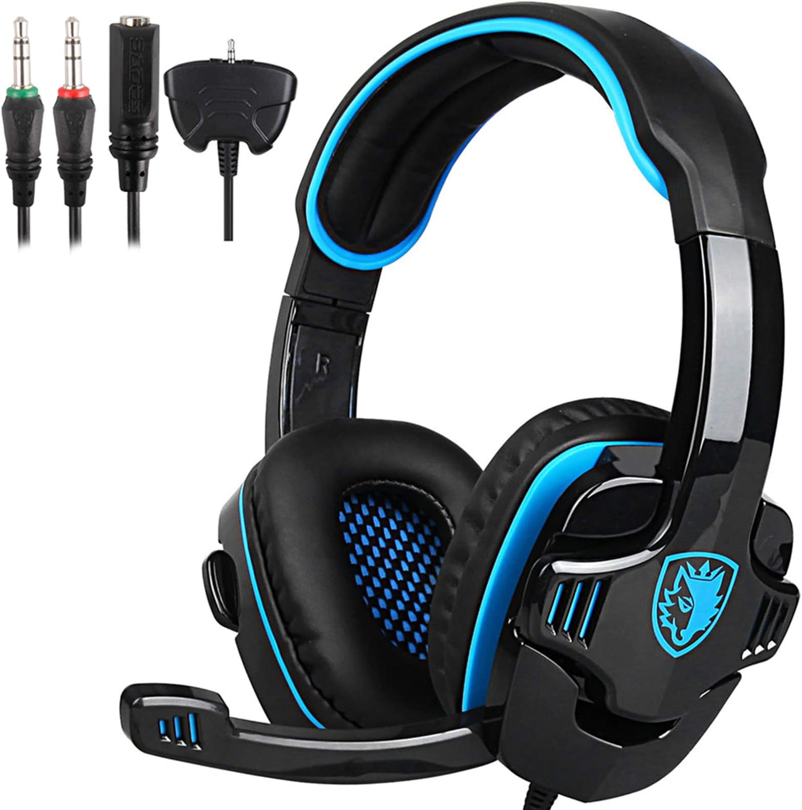 [Gaming Headset for PS4] SADES SA-708 GT [SADES SA-708 Upgrade-Version] game and music headphones for PS4 XBOX 360 Tablet PC mobile phones