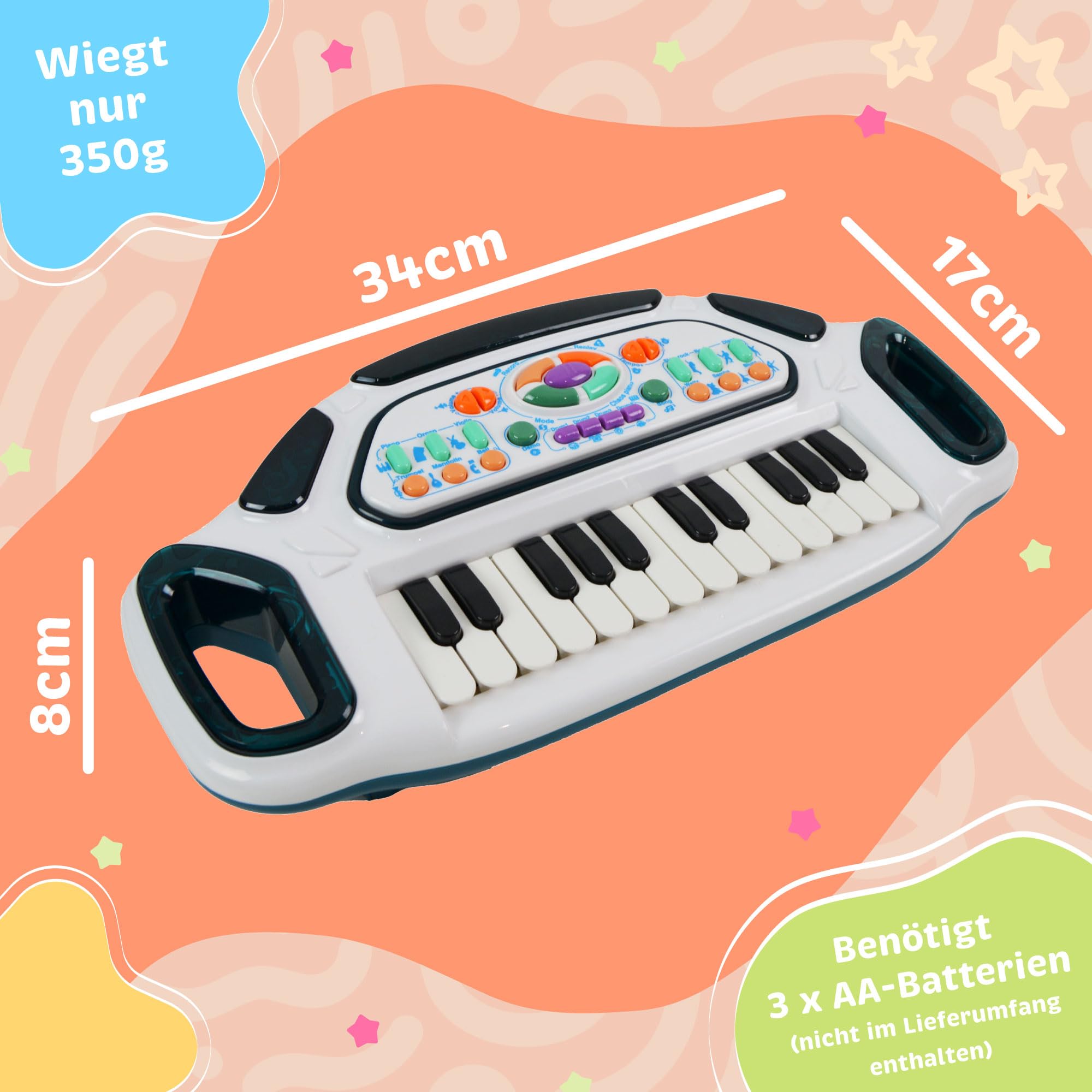 SUNGOOYUE Klavier Spielzeugbuch Für Kinder Ab 3 Jahre - Keyboard Mit Aufnahmefunktion