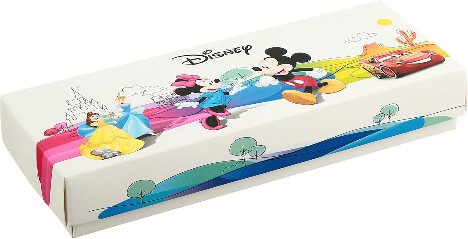 Disney Princess Kids' Plastic Time Teacher Analog Quartz Nylon Strap Watch