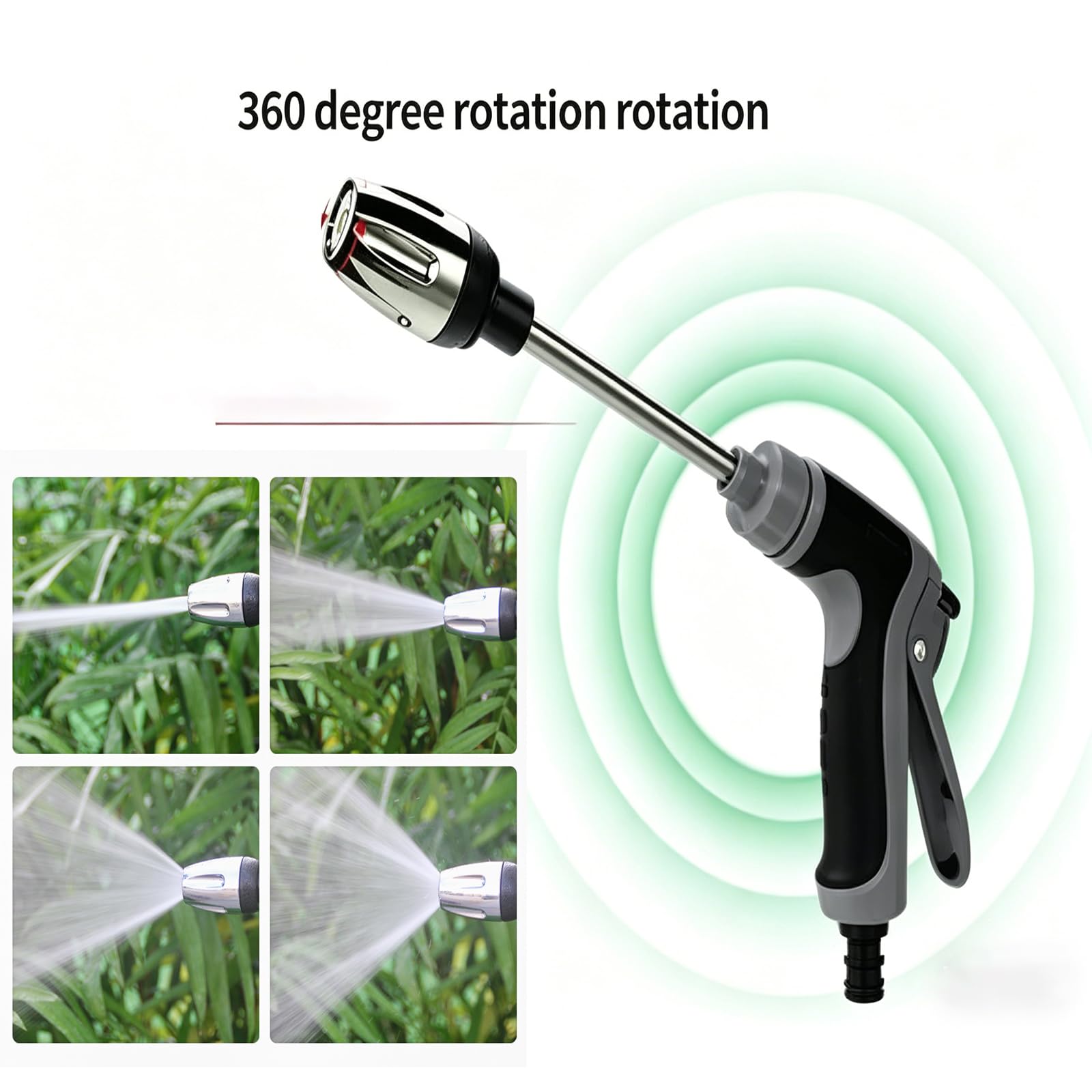 Accesorio para lavadora a presión, boquilla de pulverización de alta presión que convierte la manguera de jardín para una limpieza eficaz de vehículos, jardines y ventanas