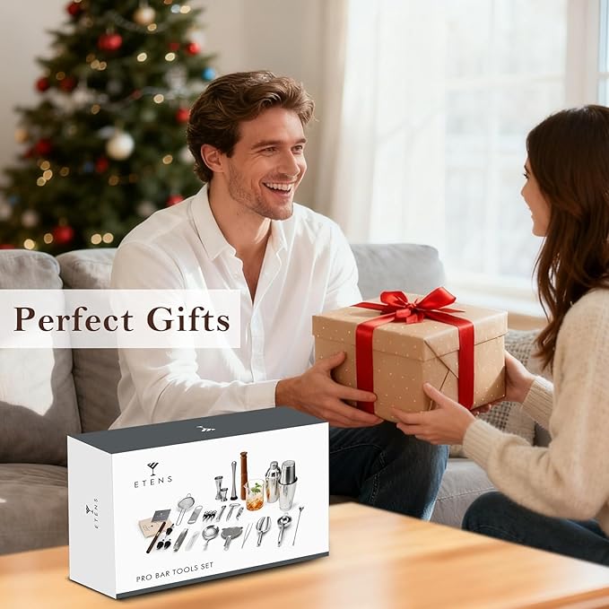 Kit Profesional de Bartender de 33 Piezas con Coctelera Boston Ponderada miniatura 6