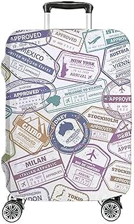 هوم برينت شنطة سفر فاخرة من الليكرا متعددة الالوان (1) مقاس 48 XL تناسب ارتفاع الشنطة 28.3-31.5 انش عرض 19-21.6 انش عمق و11.4-33 انش عمق