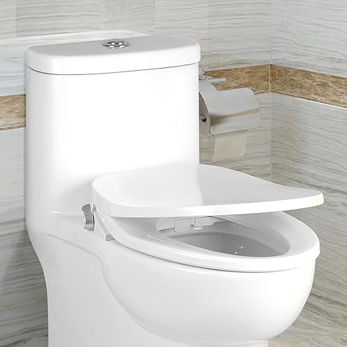 Miniatura 5 de Bio Bidet BB500E 000 BB500 - Aseo eléctrico de bajo perfil, agua caliente ajustable y asiento con calefacción, alargado, color blanco