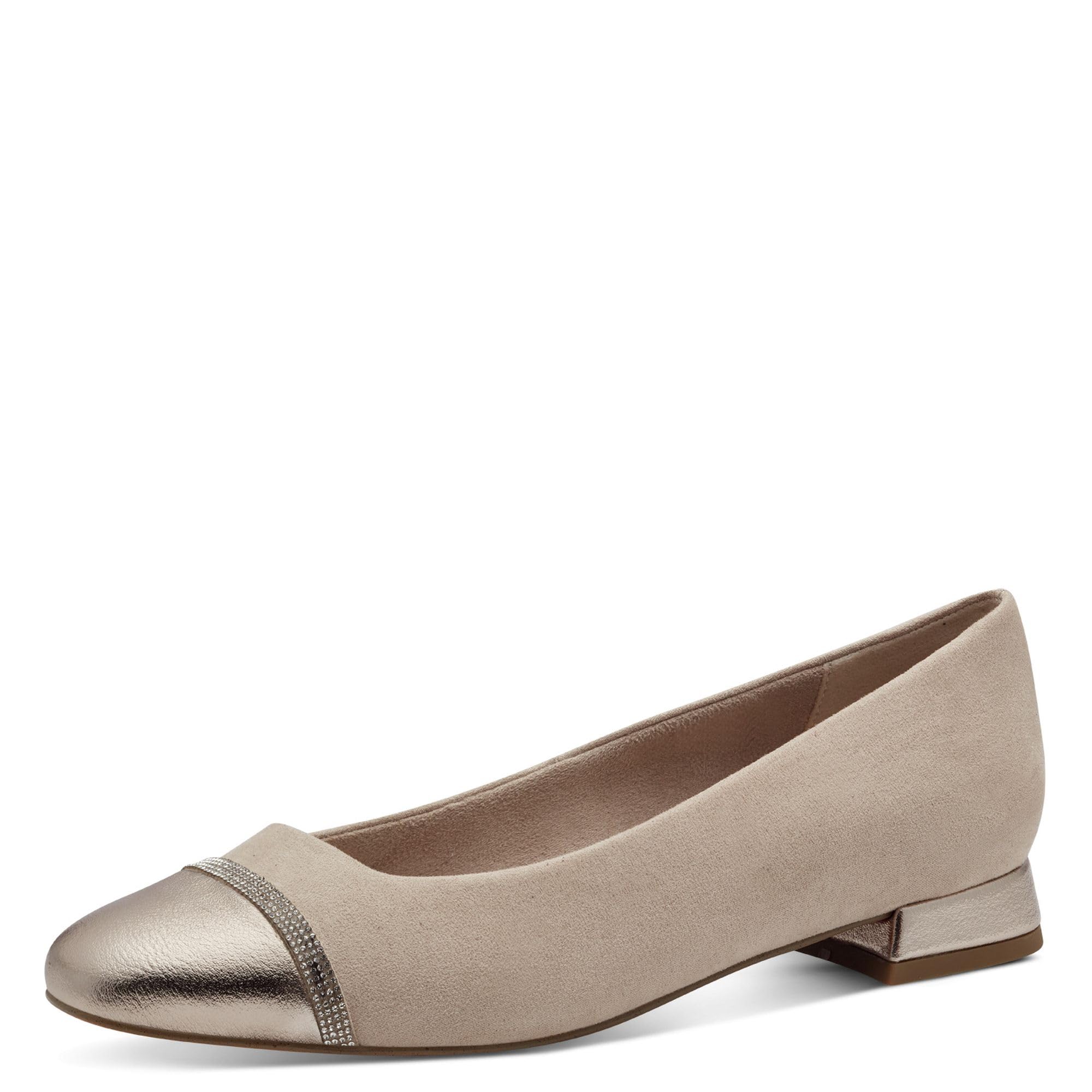 MARCO TOZZI Women's 2-22117-44 Ballerina Shoes, Dune Comb, 4 UK