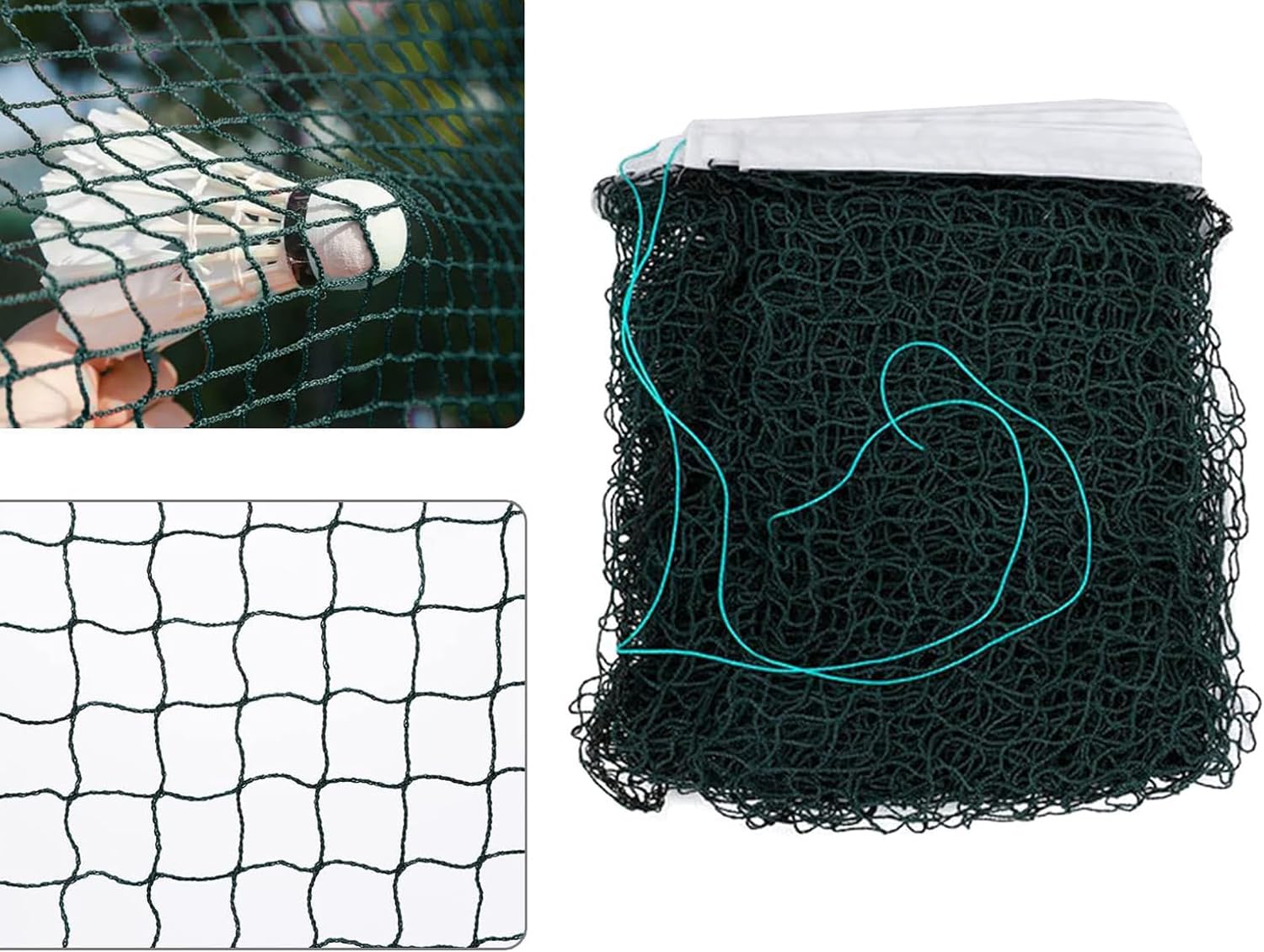 Heart Home Badminton Net|Nylon Net for Tournament, Sports Coaching|Shuttle Net Indoor, Outdoor (Dark Green) (B0CQXFCGWC) Amazon Price History, Amazon Price Tracker