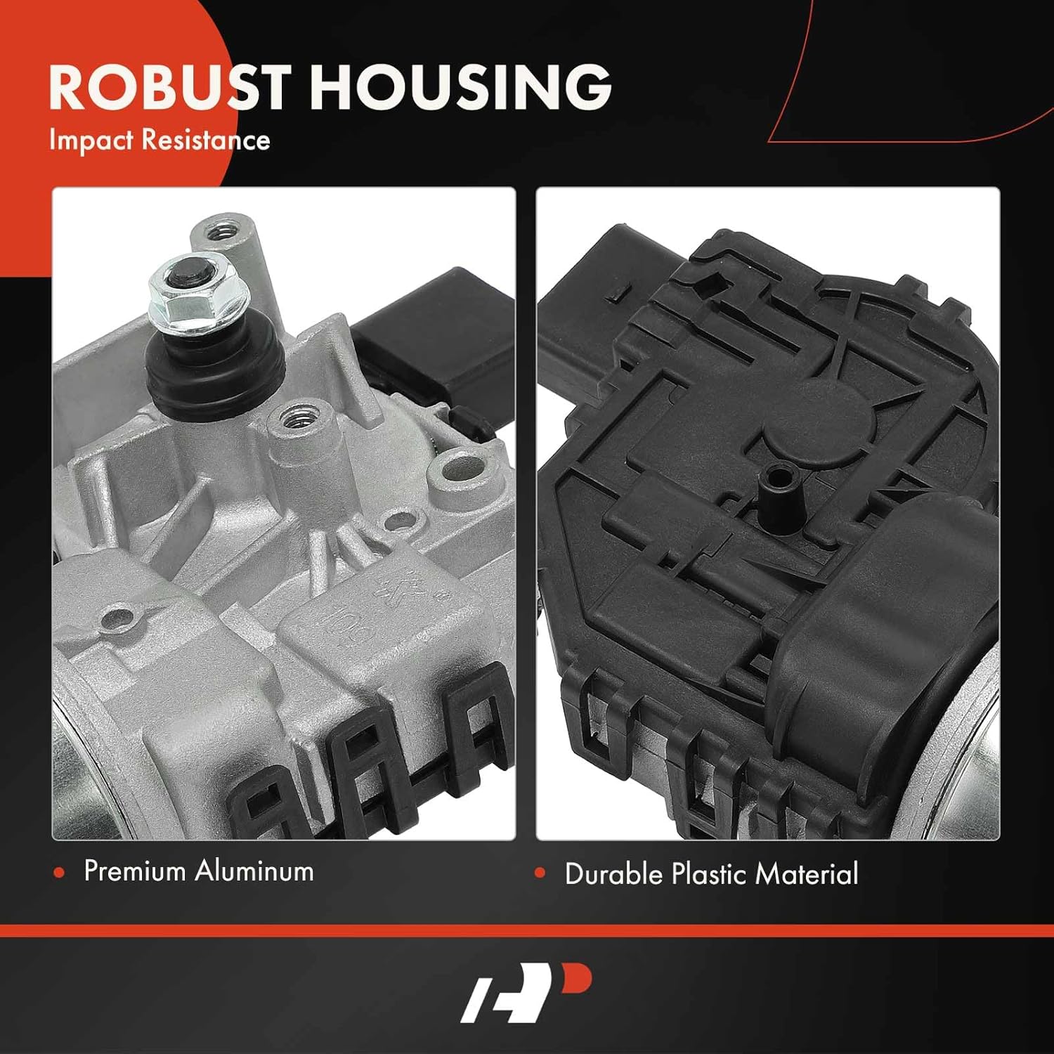 A-Premium Front Windshield Wiper Motor Without Washer Pump Compatible with Audi A4 2002-2009, A4 Quattro 2003-2009, RS4 2007-2008, S4 2004-2009, 4-Pin, Replace# 8E1955119