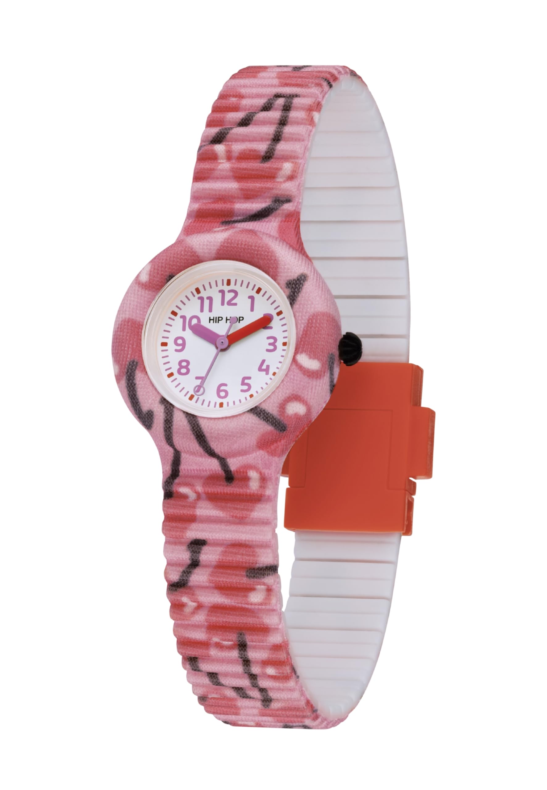 HIP HOP, Kolekcja KIDS FUN, zegarek Bambinacon Silikonowy pasek, obudowa 28 mm, wodoodporny, regulowana długość 23,4 cm, pasek