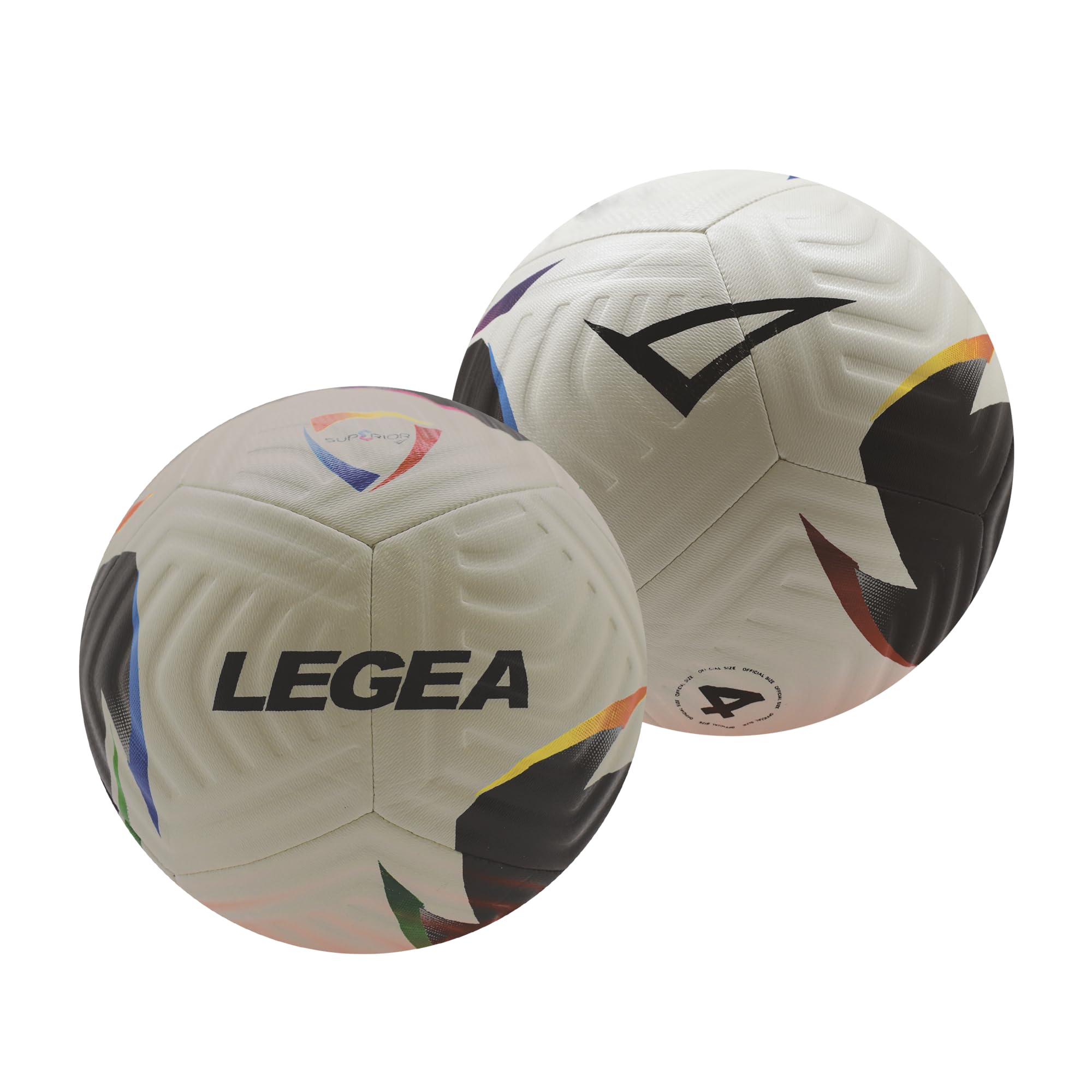 LEGEA Balón de fútbol superior 3 primeros patadas, poliuretano 12 paneles termoinjertos, deportivo, 10 piezas, niños hasta 9 años
