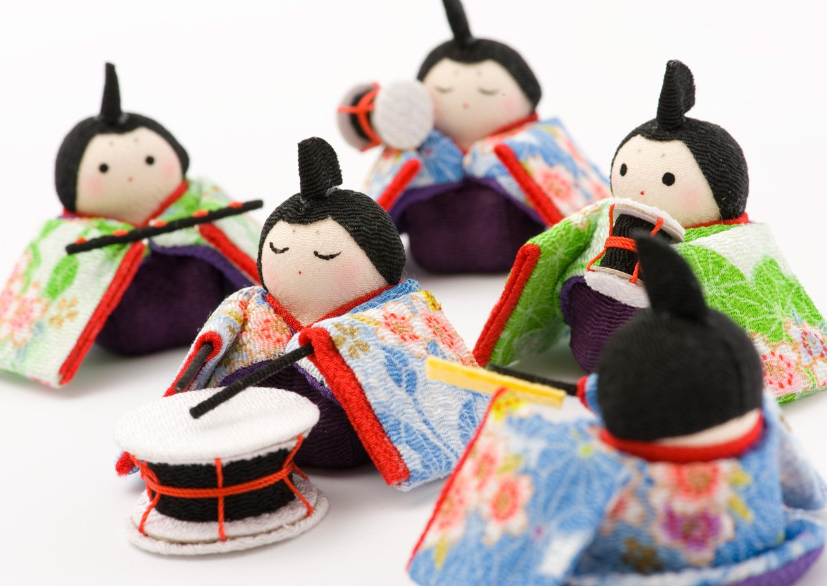 Amazon | ひな人形 小さい Shop Original 木札 M 扇面三段わらべ雛10人