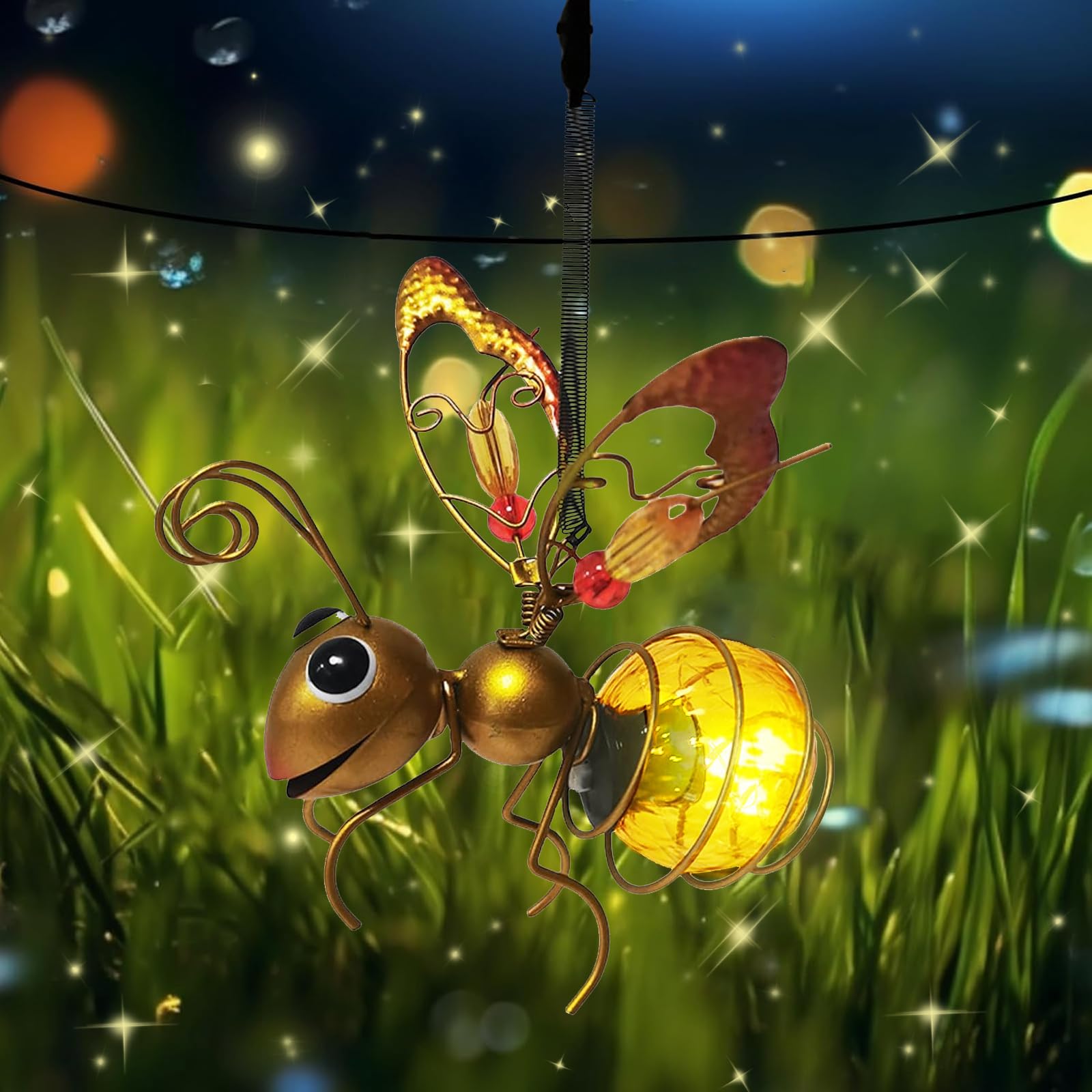 Lampada Solare Da Appendere Forma Palla Globo Diametro 60mm Per Giardino Decorazione 49118273