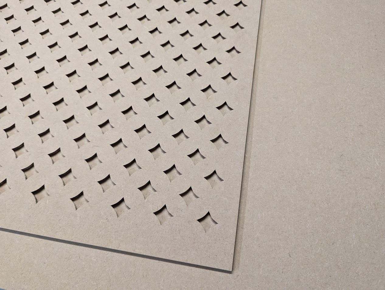 Wooden Mesh Laser Cut In 6mm Thick Mdf Decorative Panel For Radiator - View #2