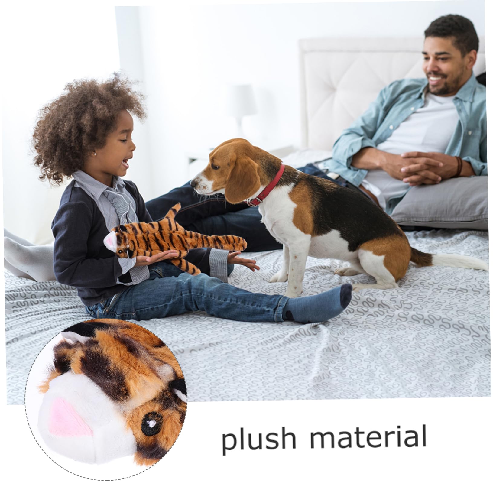 COLLBATH 6 Piezas Juguete Molar de Felpa Juguete para Mascotas Juguete para Masticar Perros Juguetes de Peluche Juguete para rechinar los de Perro Juguete de Peluche para Mascotas