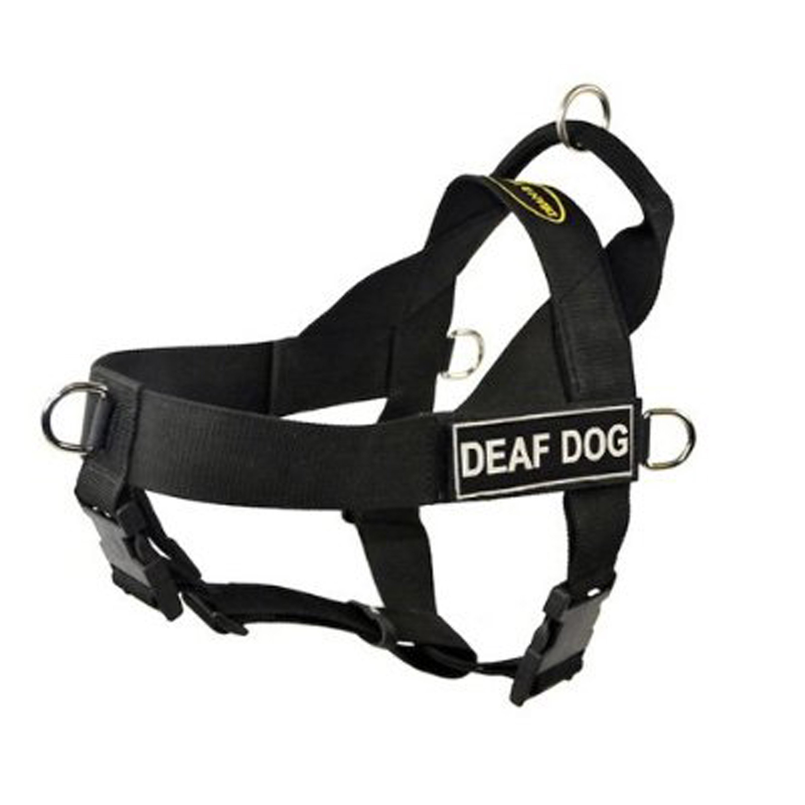 Harnais de protection pour chien sourd rembourré nylon