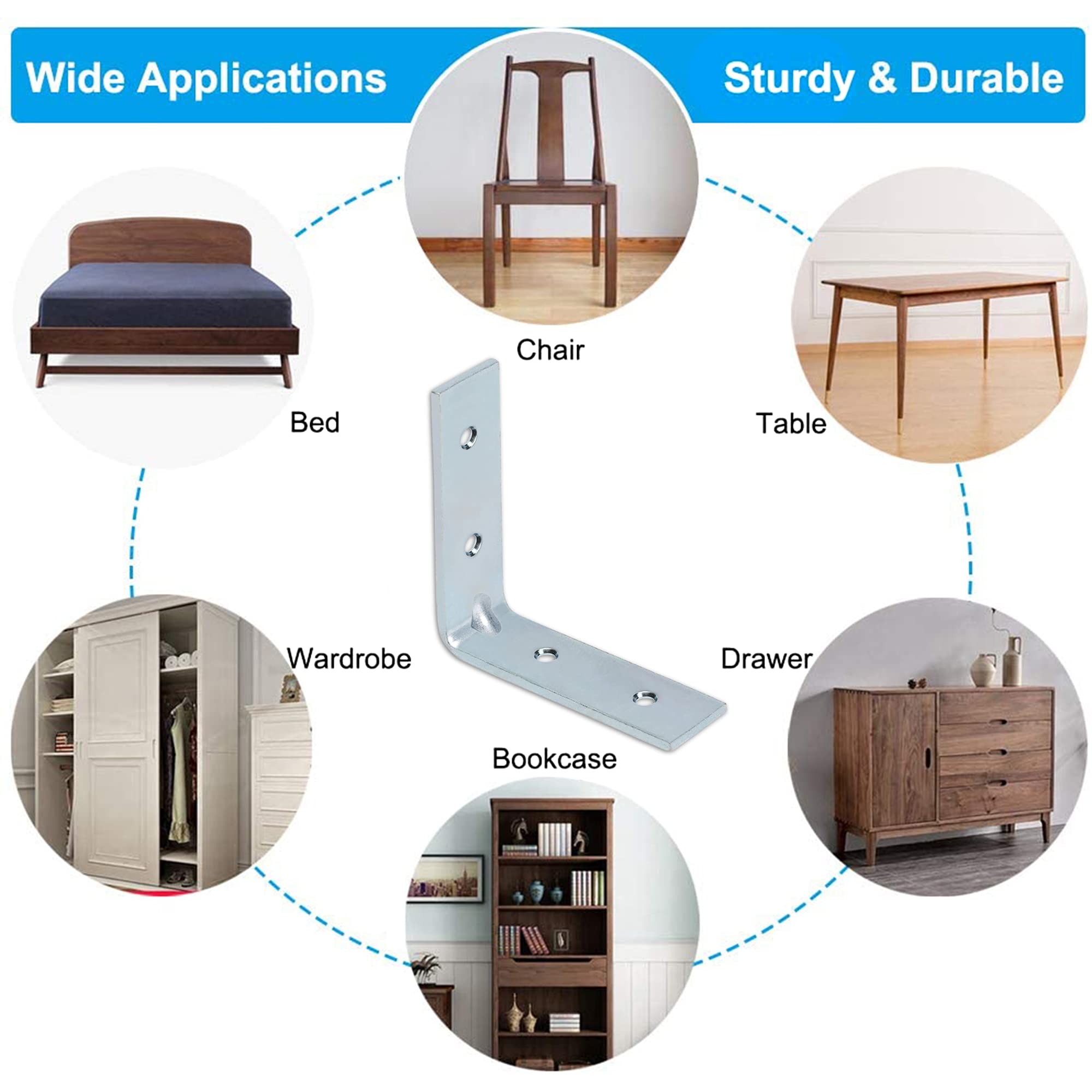 Reinforce Chairs & Tables with IMPEX Angle Brackets -4