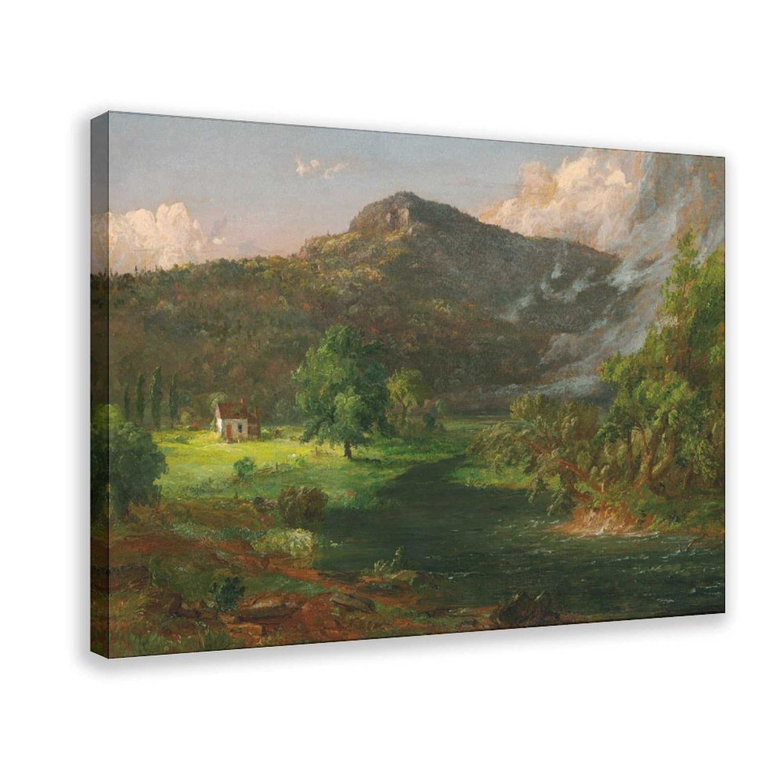 DFJyjFGJJ Jasper Francis Cropsey,Tourn Mountain,famous Art Prints Poster Print for Teen Boys Room Wall Art Canvas Painting 12" L X 18" W