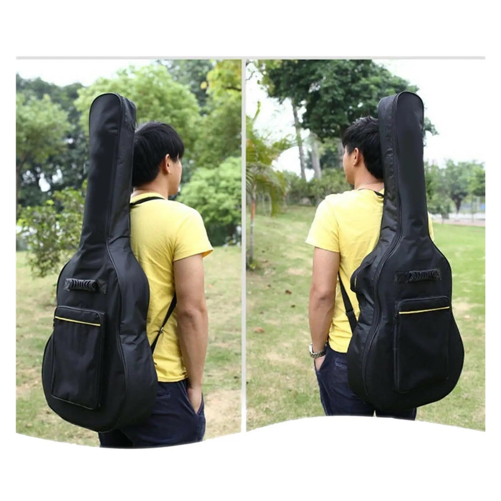 Plecak na gitarę Wodoodporna torba podróżna 36-calową torbę ramię z osłoną przeciwpyłową elektryczną