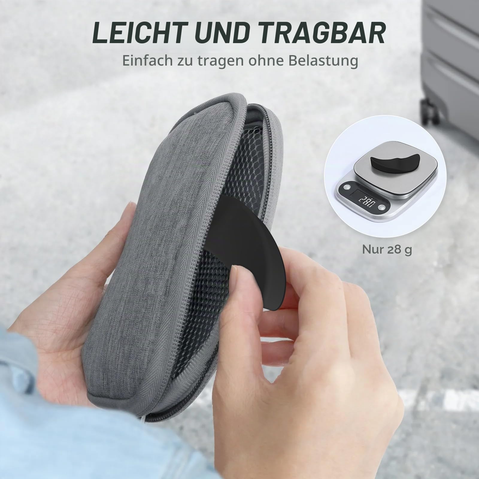ATTACK SHARK Silikon-weiche Handgelenkauflage,Ergonomische Handgelenkstütze,Verhindert RSI, Glattes Gleiten, Erhöht die Präzision und Genauigkeit,Leicht, Tragbar-Schwarze Rechte Hand