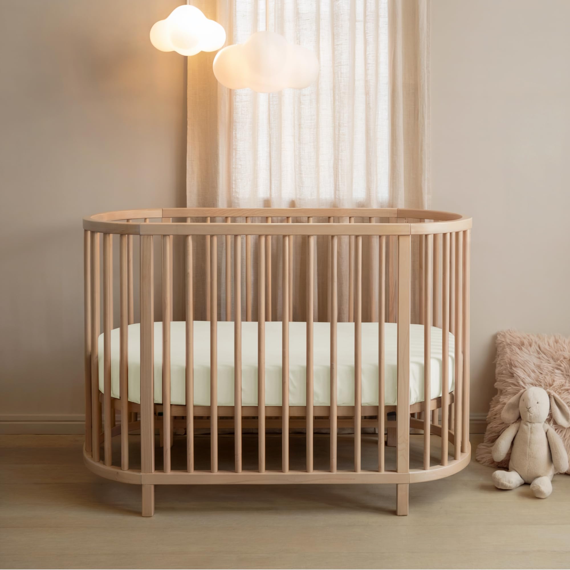 Dreamzie - Set 2 Lenzuolo con Angoli Cotone Bambini - 40x80 - Oeko Tex certificato - Beige - Lenzuolo con Angoli 40x80