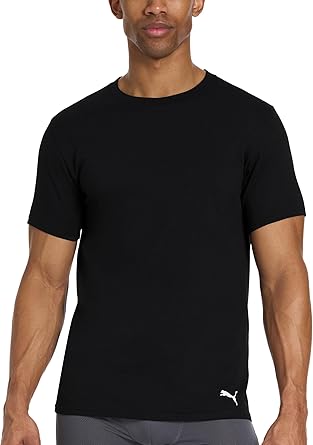 Puma Men's 4 Pack Cotton Crewneck Short Sleeve T-Shirt