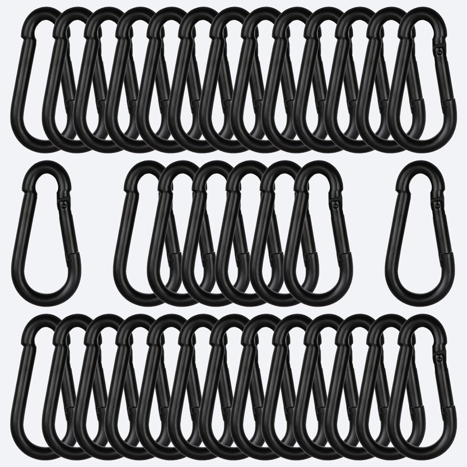 60PCS Heavy Duty Spring Snap Hook Carabiners, M8 5/16Inch