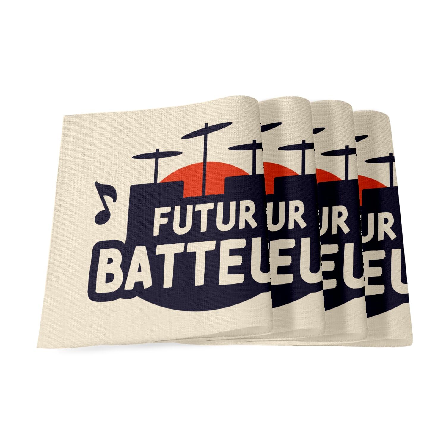 Sets de table en lin musique pour repas de famille et artistes