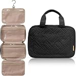 BOACAY Hanging Travel Toiletry Bag for Women, Makeup Bag, Bathroom & Shower Organizer Kit for Accessories, Cosmetics, Travel Essentials