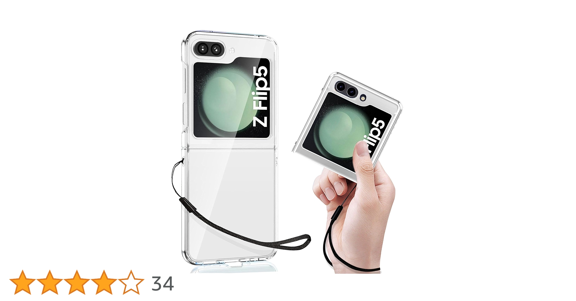 Amazon.co.jp: 適用 Galaxy Z Flip5 5G ケース クリア