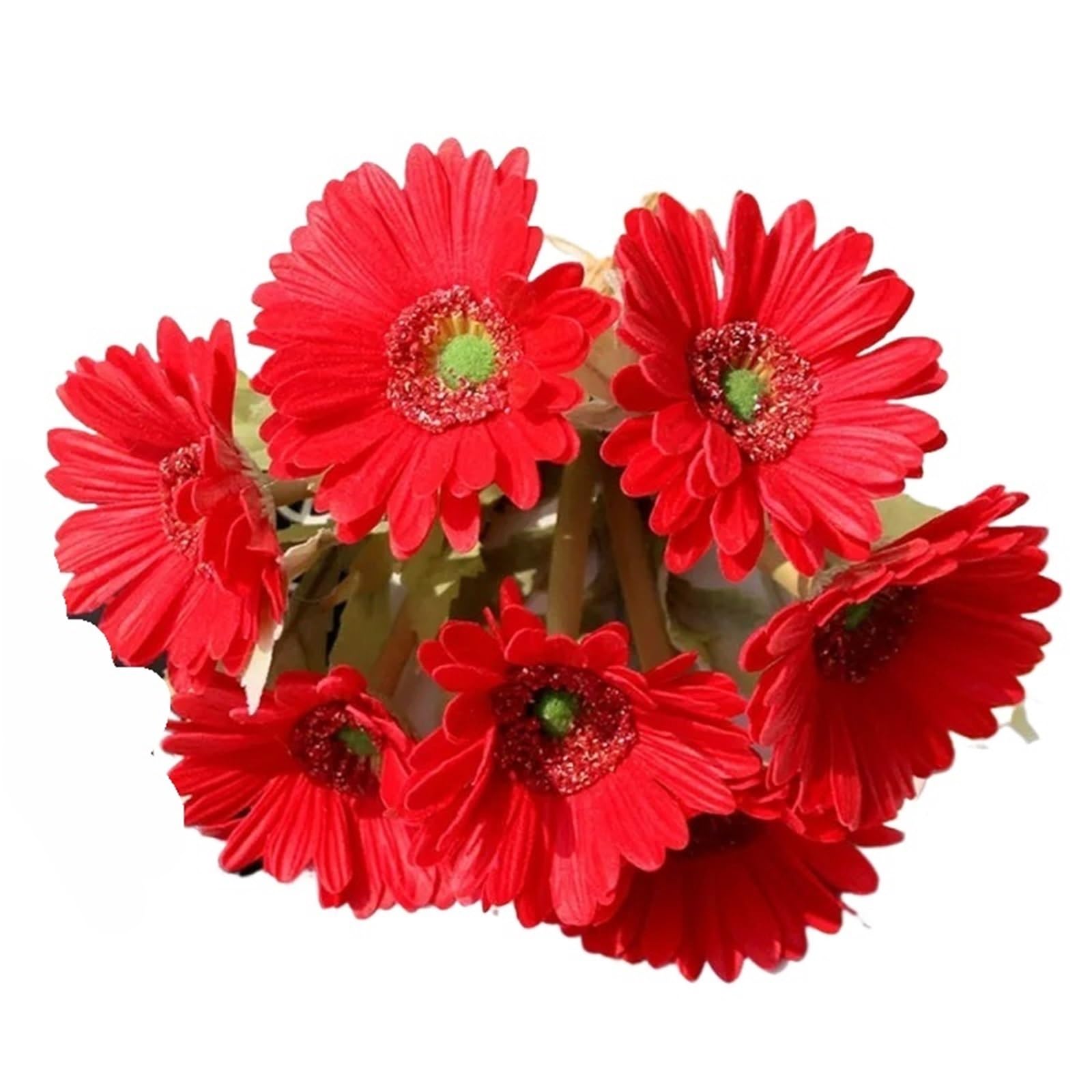 LuoAXINN Artificial Flower Branches Artificial Flower PU Real Touch Chrysanthemum Sunflower Fake Wedding Party Home Decoration(Color4)