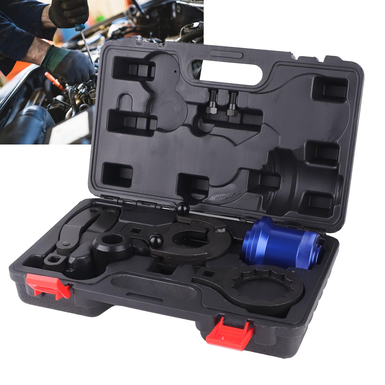 Zestaw Narzędzi do Demontażu Mechanizmu Różnicowego Tylnej Osi Napędowej Kompatybilny z serią 3 5 X3 X5 X6 RWD 4WD Wymień 335040 335050 335060 Narzędzia i Sprzęt Motoryzacyjny Oraz Narzędzia