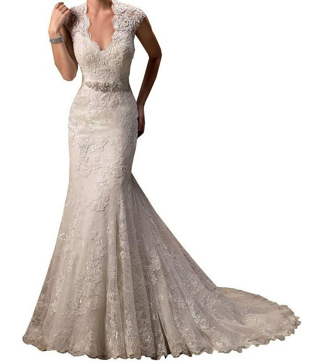 Robe de mariée sexy fourreau dos nu plongeant sirène bohème chic