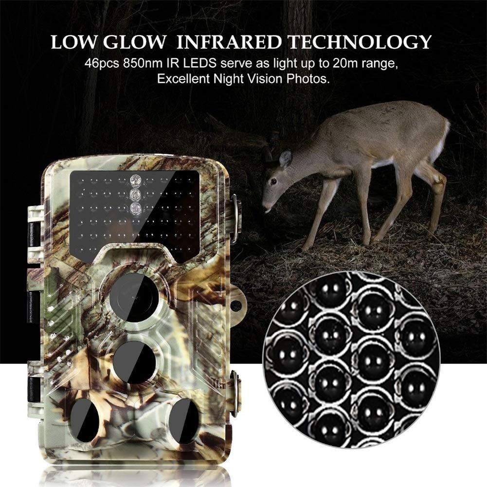 Macchina Fotografica di Caccia 16MP LED Infrarossi Trailer Macchina Fotografica Trappola a Infrarossi Gioco Wildlife Reconnaissance Camera 1080 P HD Video Caccia fotocamera