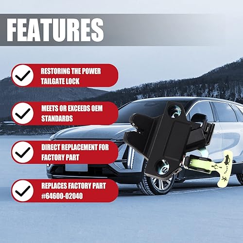 Miniatura 2 de Reemplazo del conjunto del actuador de la cerradura de la puerta del pestillo del maletero para el compartimiento de equipaje Toyota Corolla