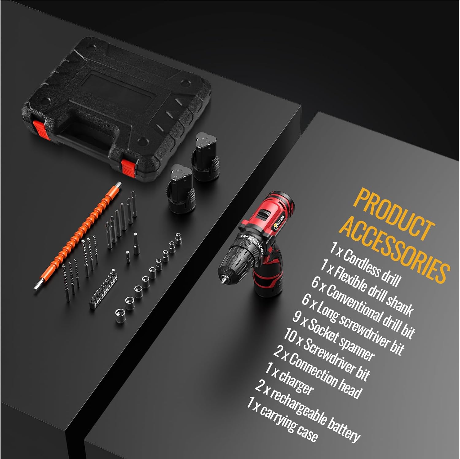 User operating the CONENTOOL drill for drilling and screwdriving